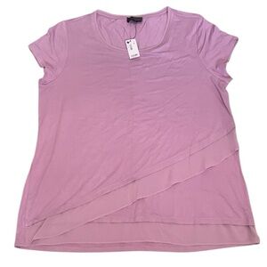 The Limited Lilac Purple Ruffle Top New Women’s Size XL Rayon Spandex